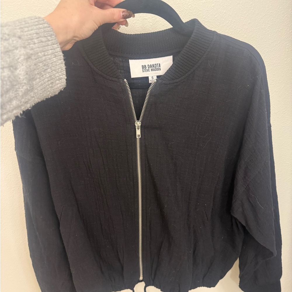 BB Dakota Black Bomber Jacket